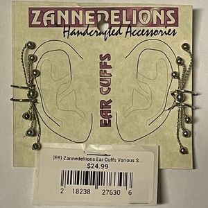 14k gold filled silver wire ear cuffs, NWT